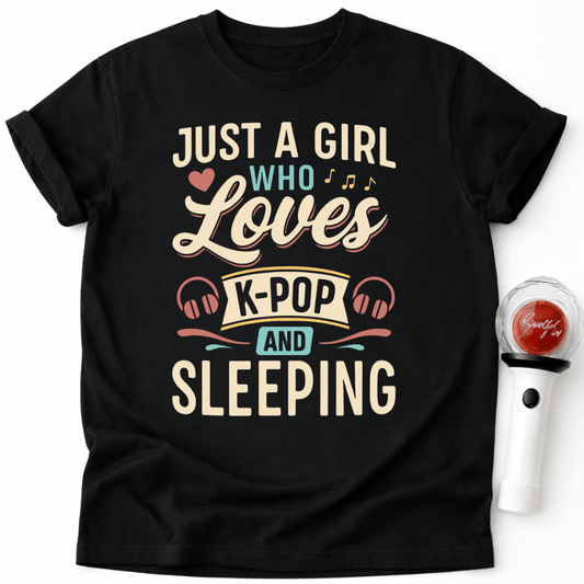 K-POP AND SLEEPING T-SHIRT
