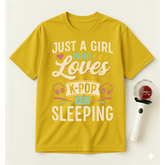 K-POP AND SLEEPING T-SHIRT