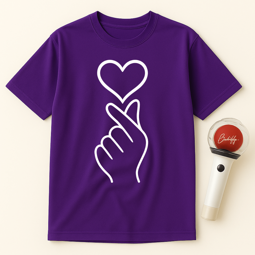 MINIMAL FINGER HEART UNISEX T-SHIRT