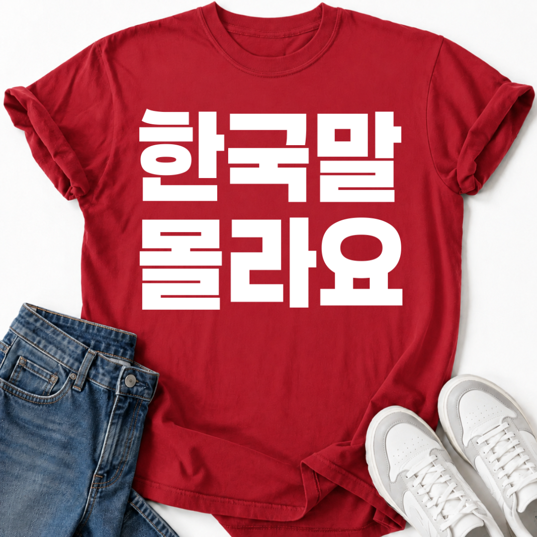 FUNNY KOREAN LANGUAGE T-SHIRT