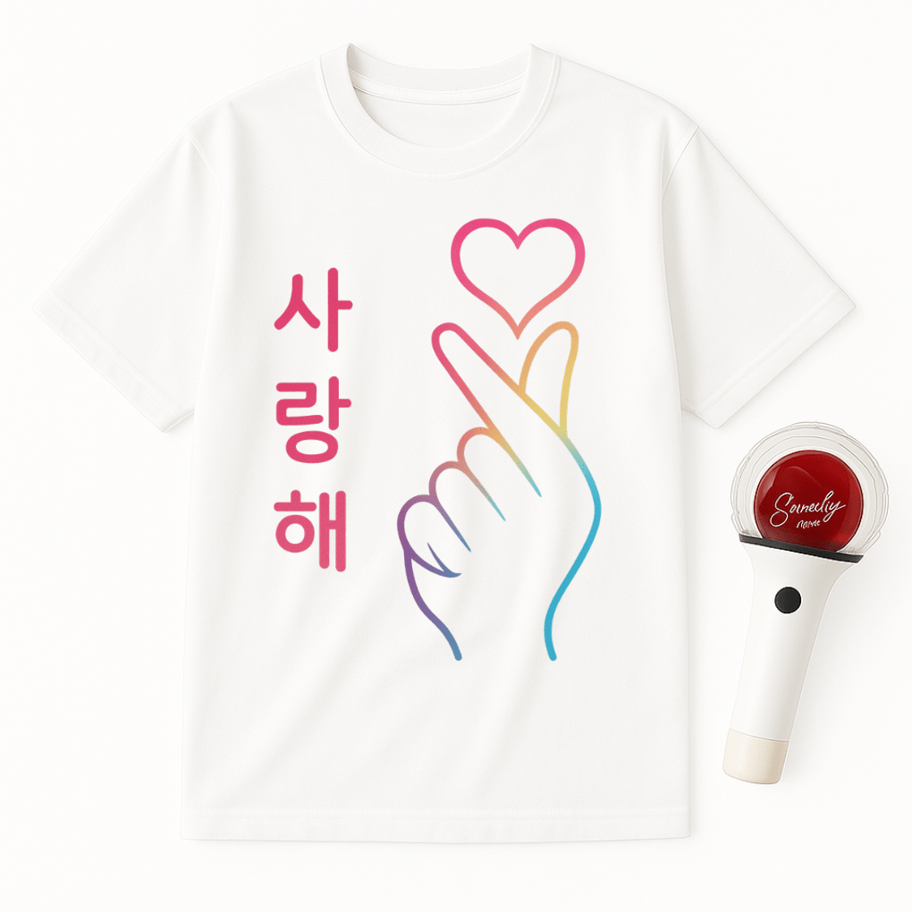 RAINBOW SARANGHAE HAND UNISEX T-SHIRT