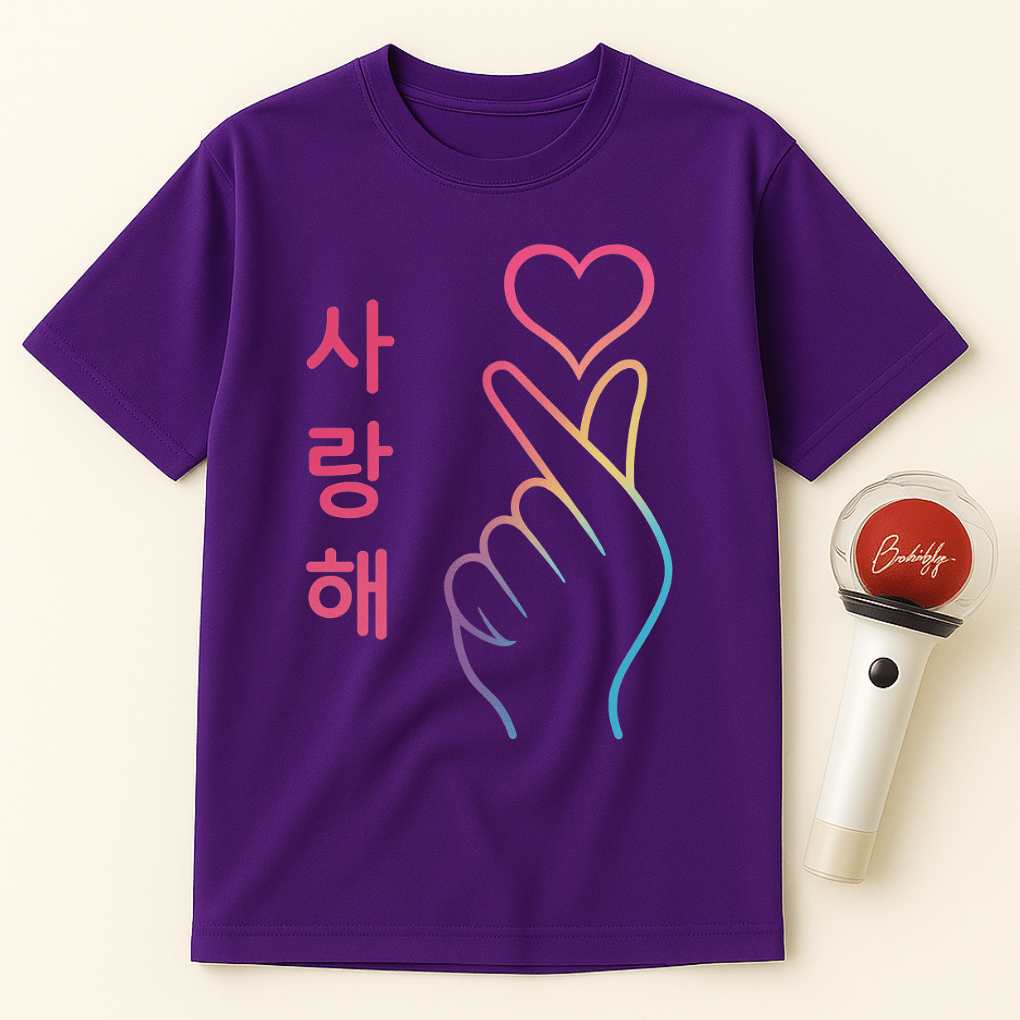 RAINBOW SARANGHAE HAND UNISEX T-SHIRT