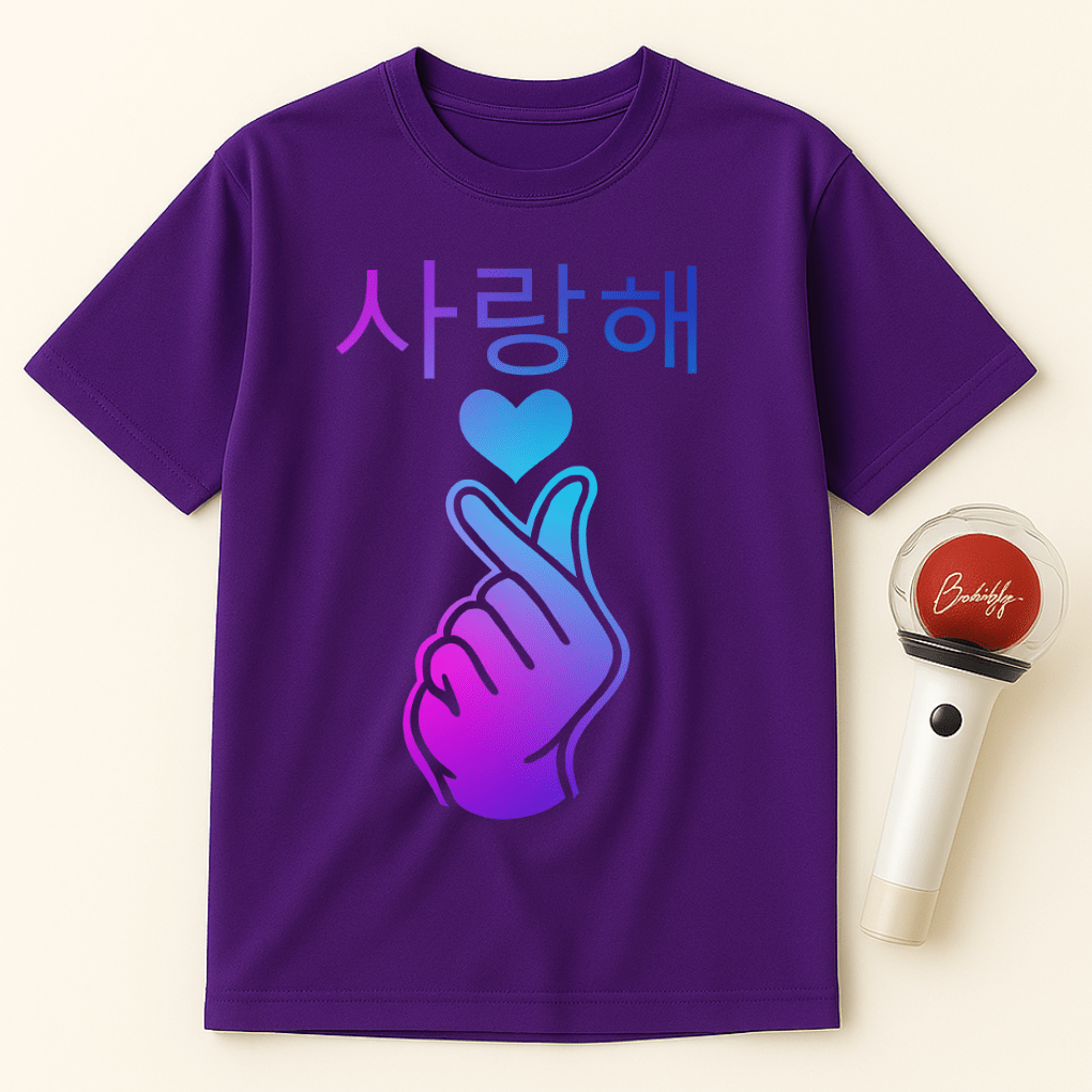 BLUE PURPLE SARANGHAE UNISEX T-SHIRT