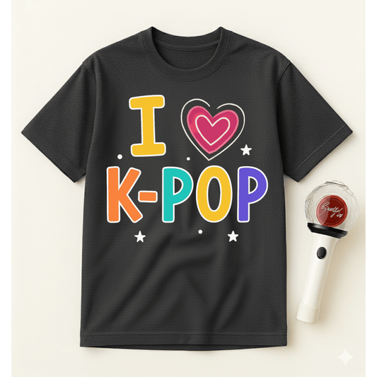 I LOVE K-POP T-SHIRT
