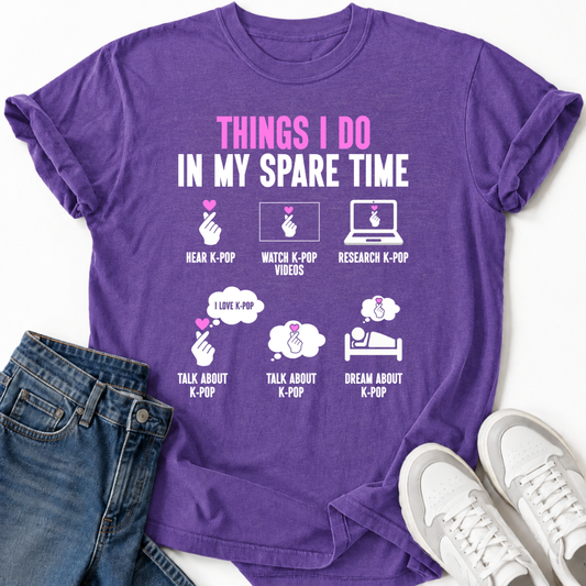 DINGE, DIE ICH TUE K-POP T-SHIRT