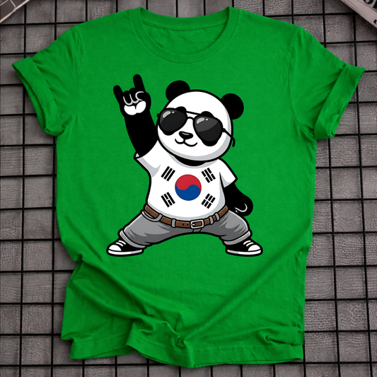 ROCK ON PANDA KOREA T-SHIRT
