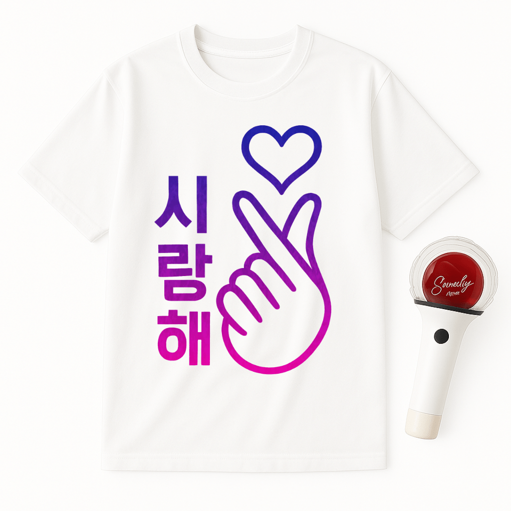 GRADIENT SARANGHAE SIGN UNISEX T-SHIRT