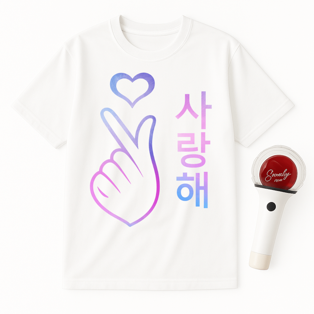 KOREAN HEART SARANGHAE UNISEX T-SHIRT