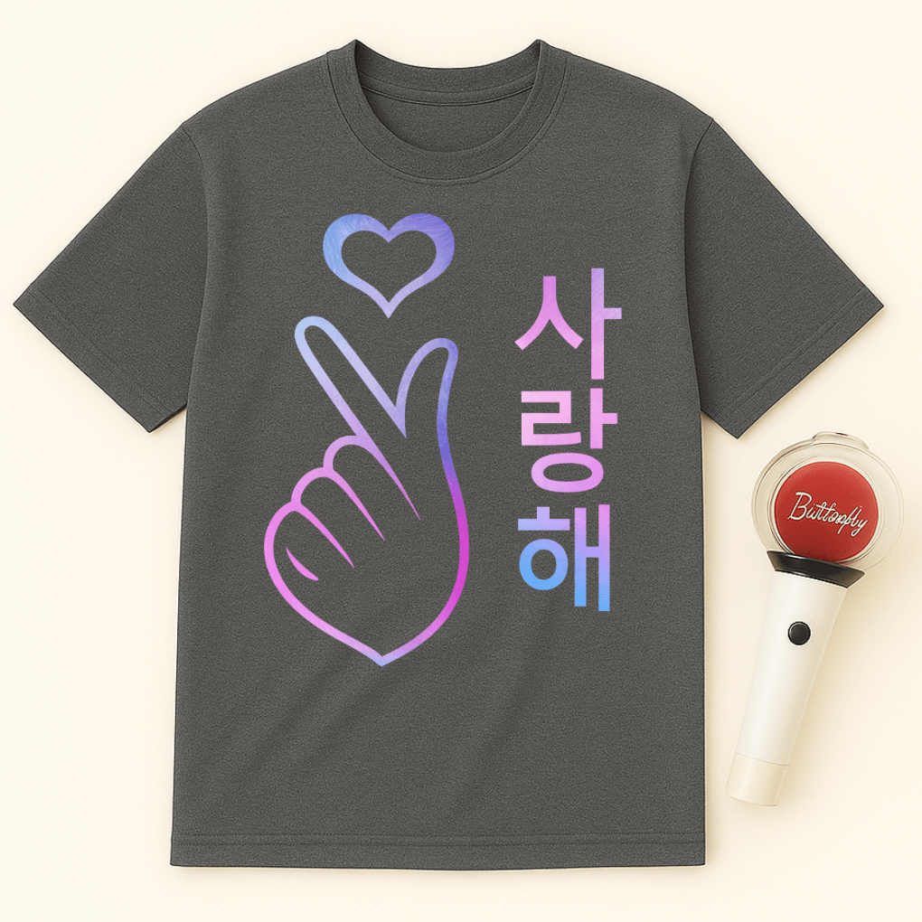 KOREAN HEART SARANGHAE UNISEX T-SHIRT