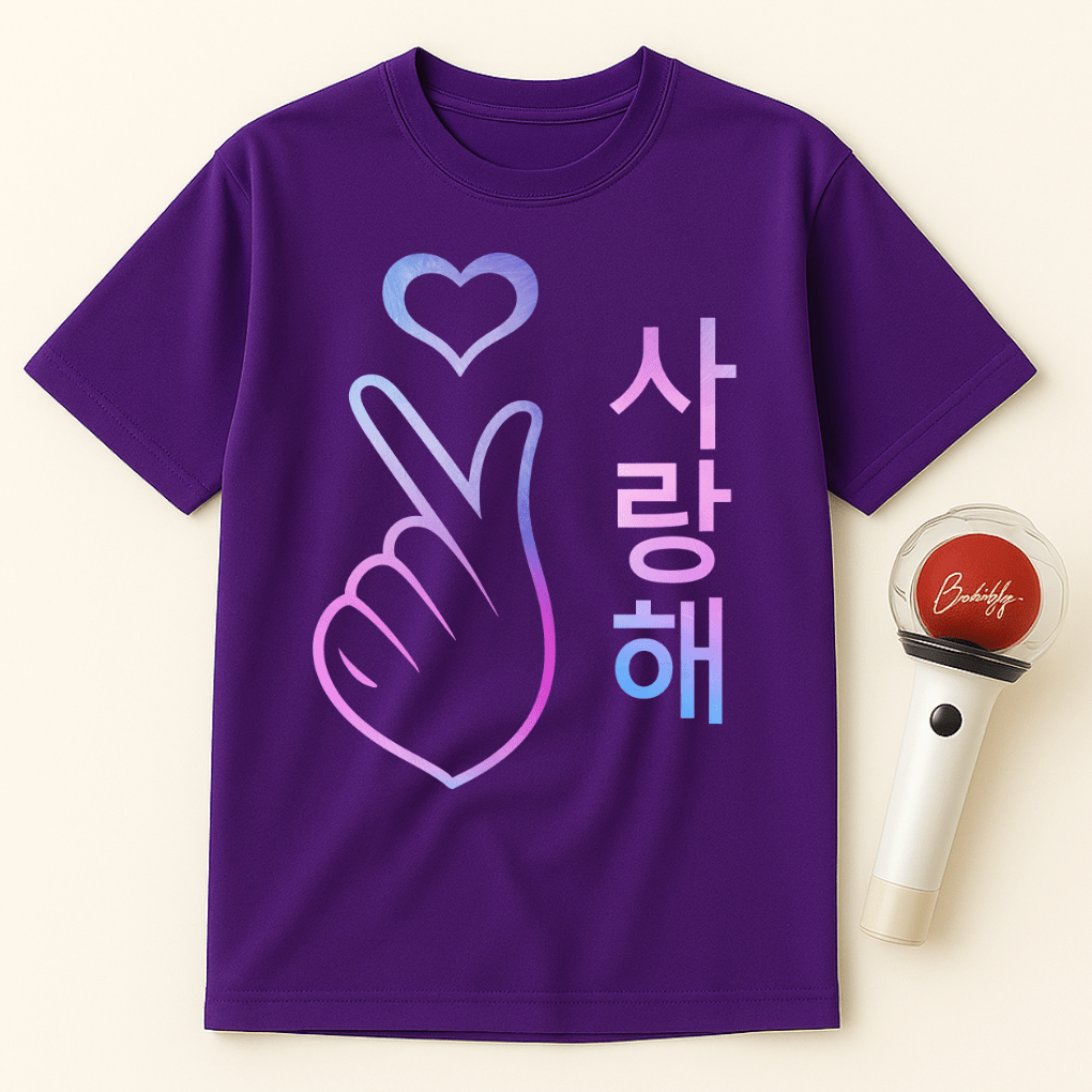 KOREAN HEART SARANGHAE UNISEX T-SHIRT