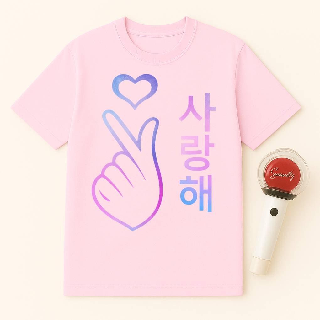 KOREAN HEART SARANGHAE UNISEX T-SHIRT