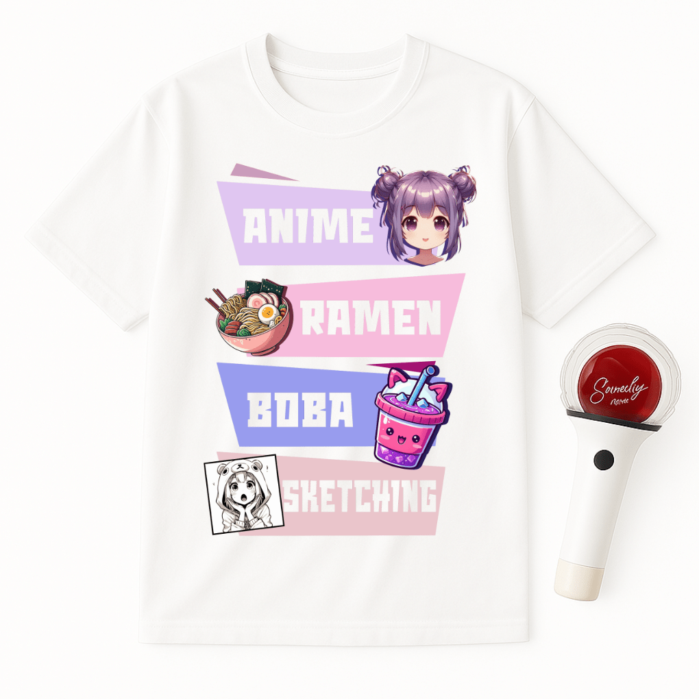 ANIME RAMEN BOBA SKETCH UNISEX T-SHIRT
