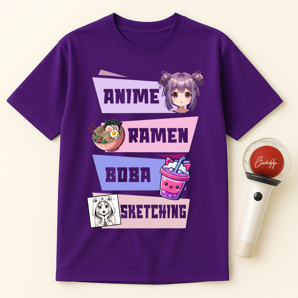 ANIME RAMEN BOBA SKETCH UNISEX T-SHIRT