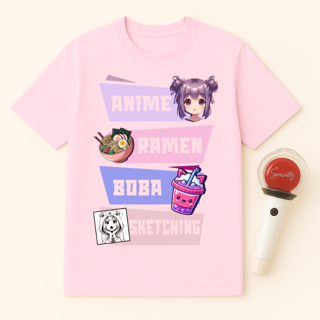 ANIME RAMEN BOBA SKETCH UNISEX T-SHIRT