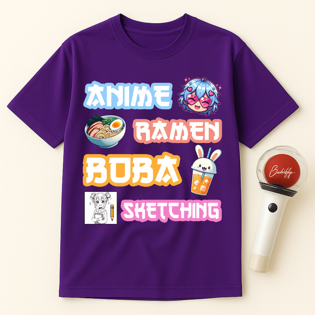 ANIME RAMEN BOBA SKETCH UNISEX T-SHIRT