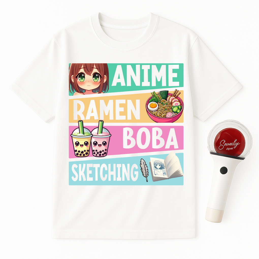 ANIME RAMEN BOBA ART UNISEX T-SHIRT