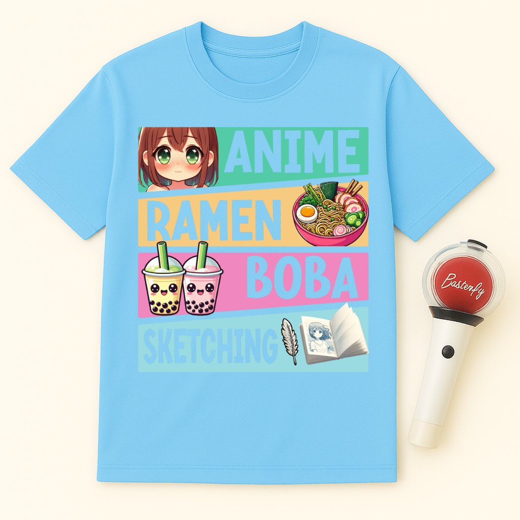 ANIME RAMEN BOBA ART UNISEX T-SHIRT