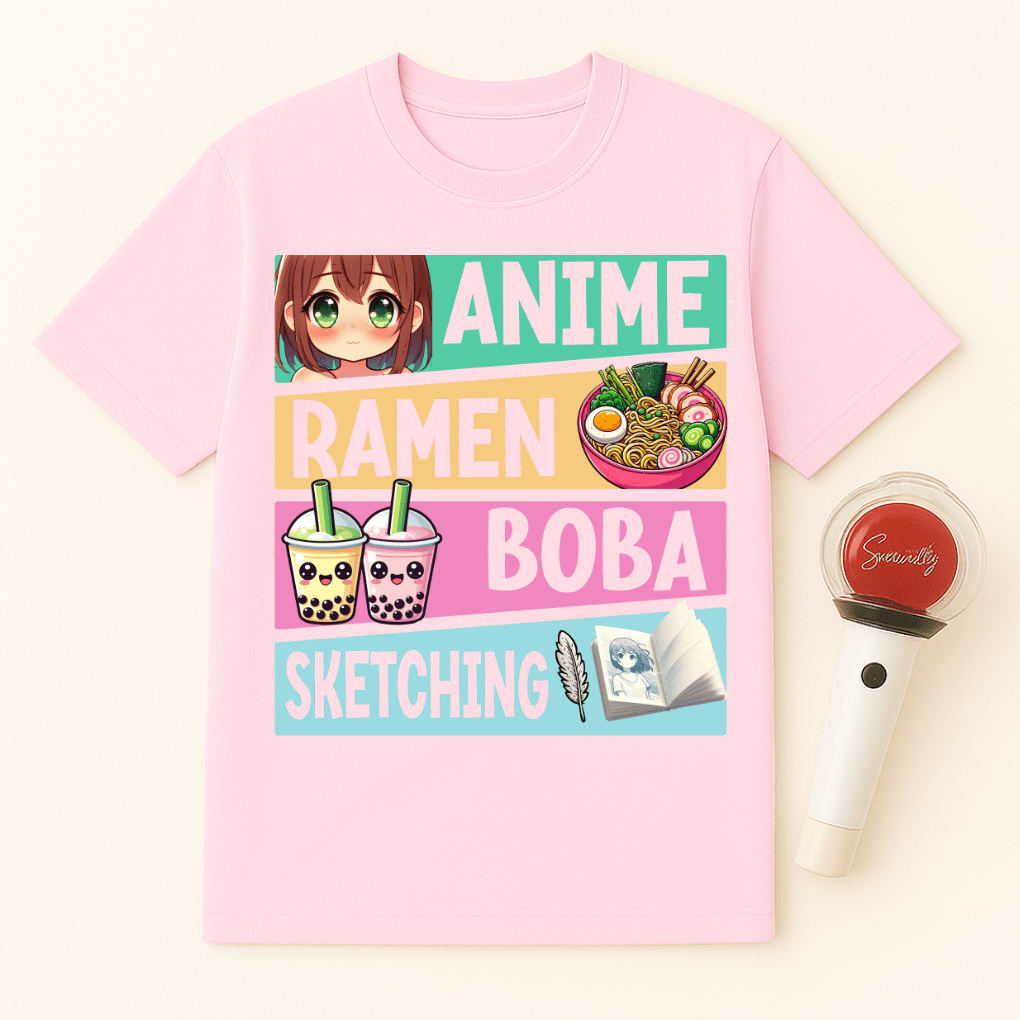 ANIME RAMEN BOBA ART UNISEX T-SHIRT