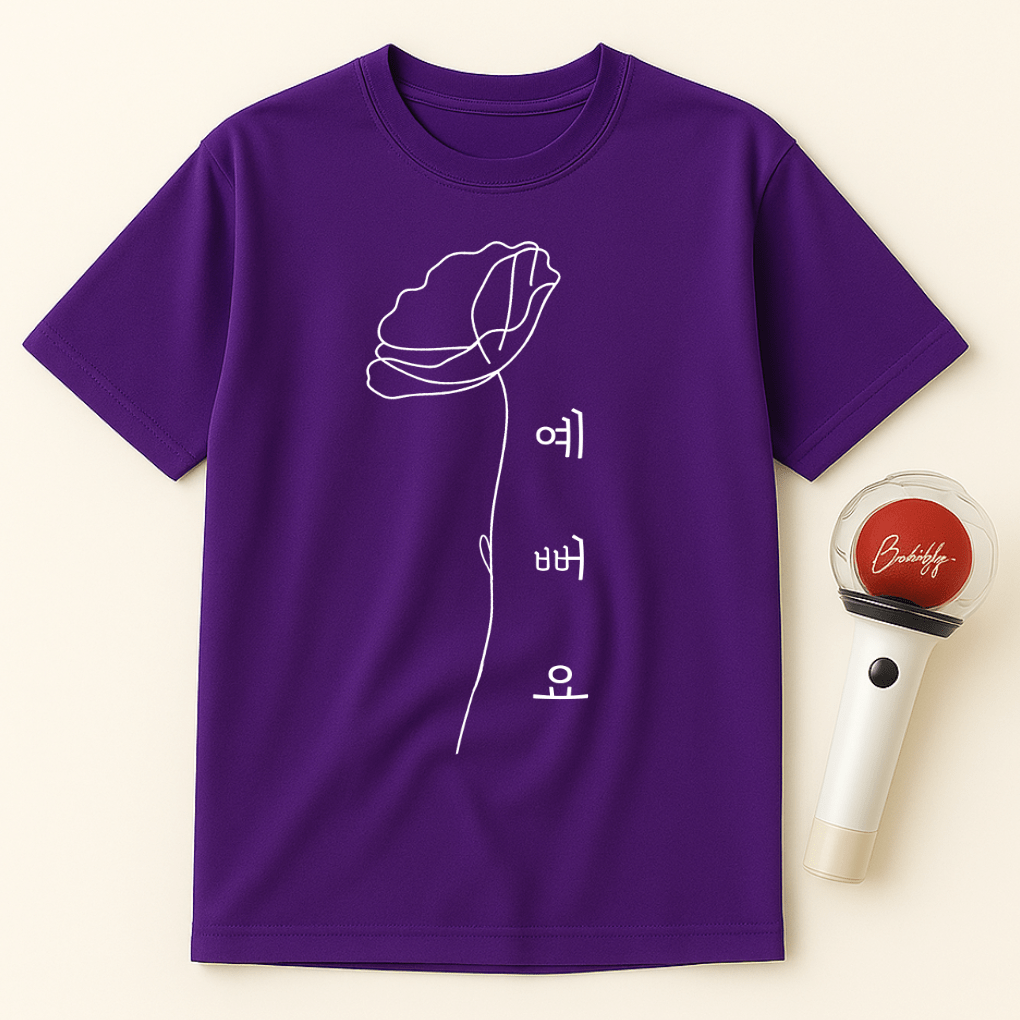 KOREAN FLOWER UNISEX T-SHIRT