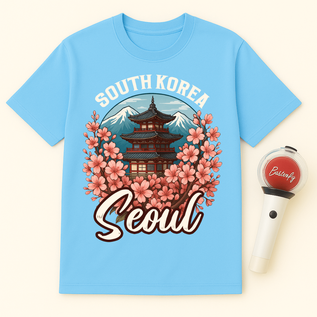 SEOUL BLOSSOM TEMPLE UNISEX T-SHIRT