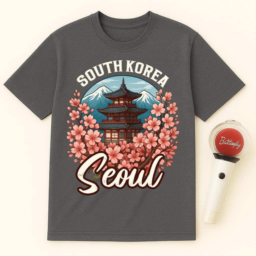 SEOUL BLOSSOM TEMPLE UNISEX T-SHIRT
