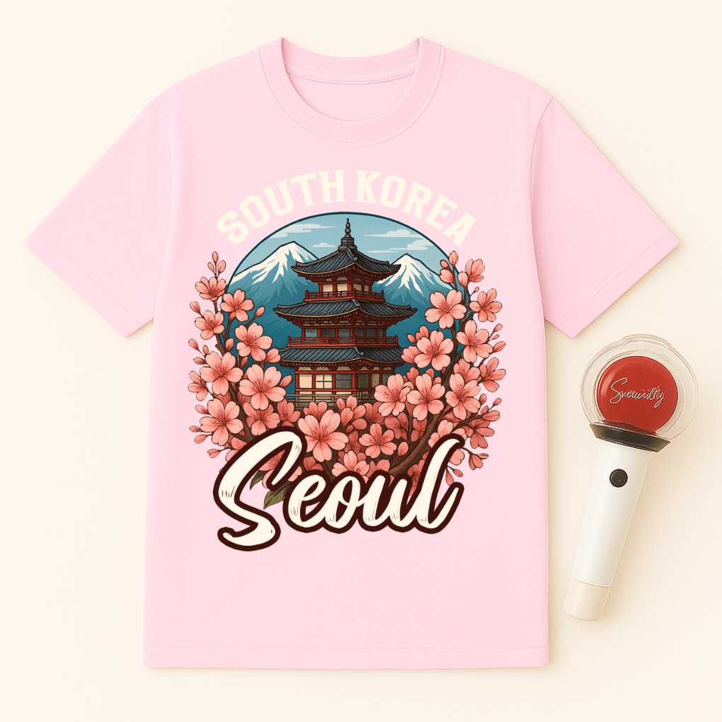 SEOUL BLOSSOM TEMPLE UNISEX T-SHIRT