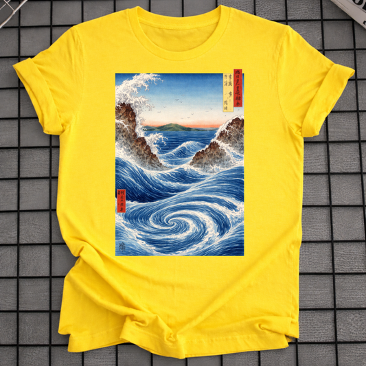OCEAN WAVE ART T-SHIRT