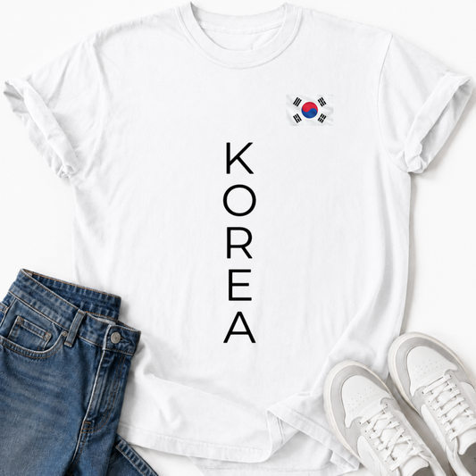 KOREA VERTICAL FLAG T-SHIRT