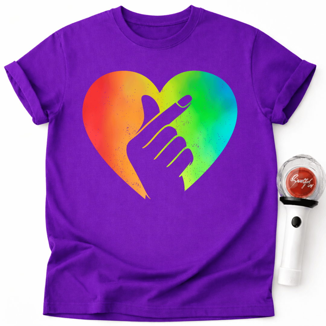 K-POP REGENBOGEN-T-SHIRT