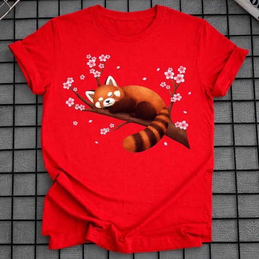 SLEEPY RED PANDA T-SHIRT