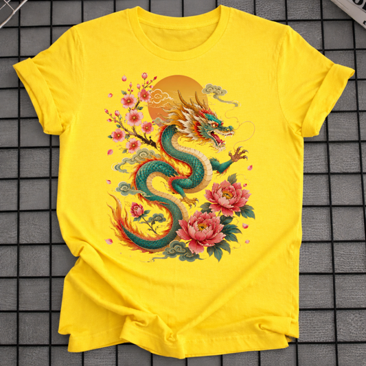 FLORAL SUN DRAGON T-SHIRT