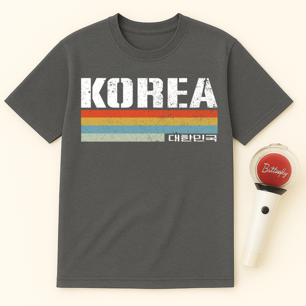 KOREA RETRO FLAG UNISEX T-SHIRT