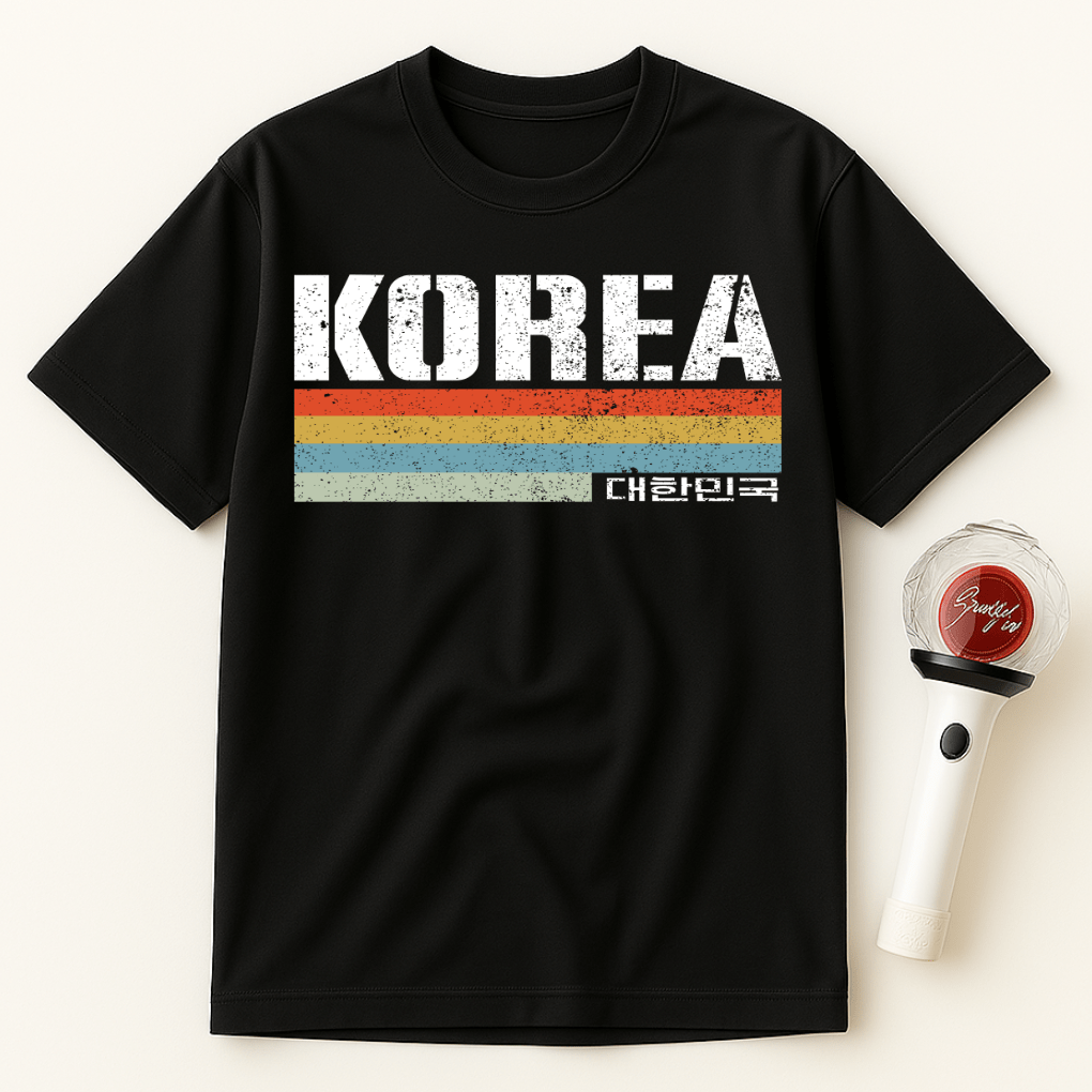 KOREA RETRO FLAG UNISEX T-SHIRT
