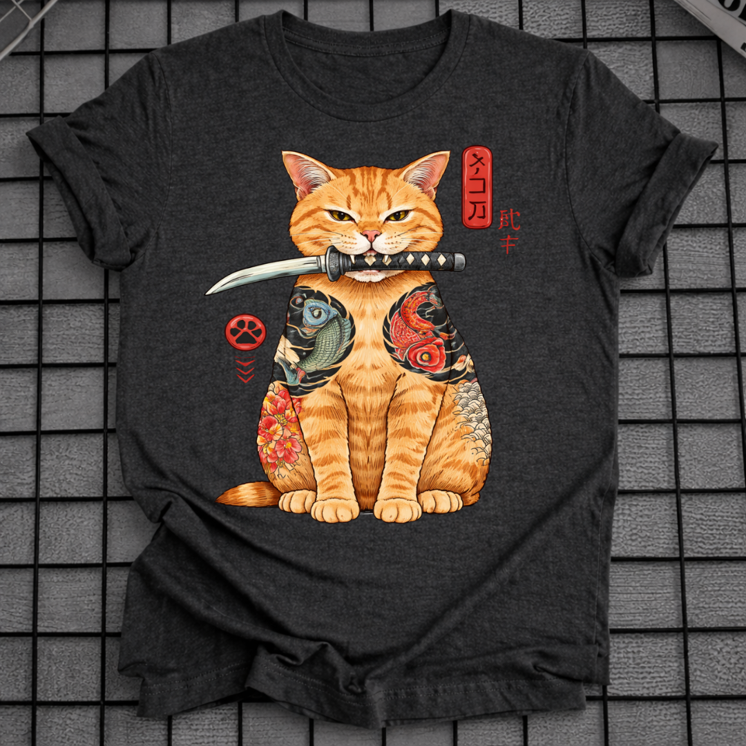 JAPANISCHES KATZENKRIEGER T-SHIRT