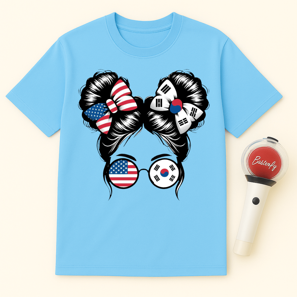 USA KOREA GIRL UNISEX T-SHIRT