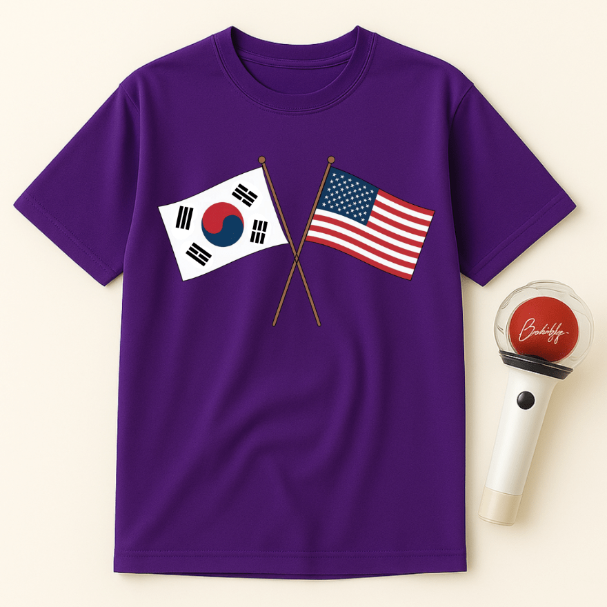 USA KOREA FLAGS UNISEX T-SHIRT