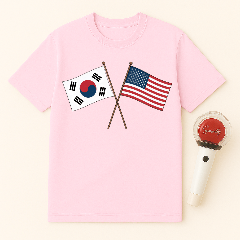 USA KOREA FLAGS UNISEX T-SHIRT