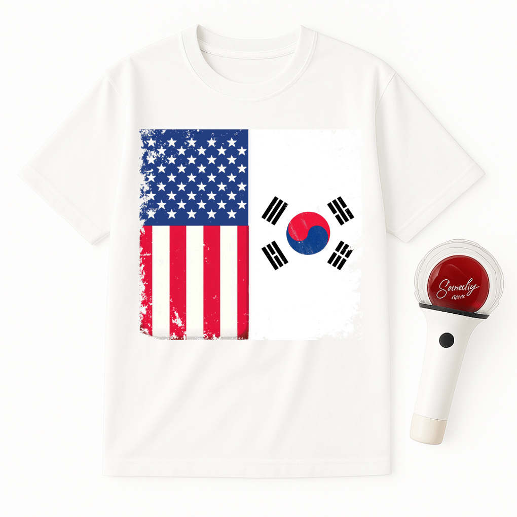 USA KOREA FLAG UNISEX T-SHIRT