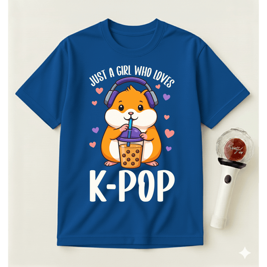 JUST A GIRL WHO LOVES K-POP T-SHIRT