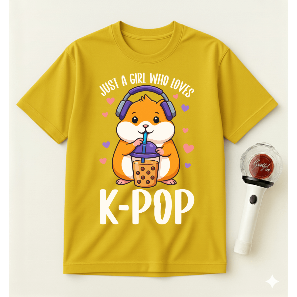 JUST A GIRL WHO LOVES K-POP T-SHIRT