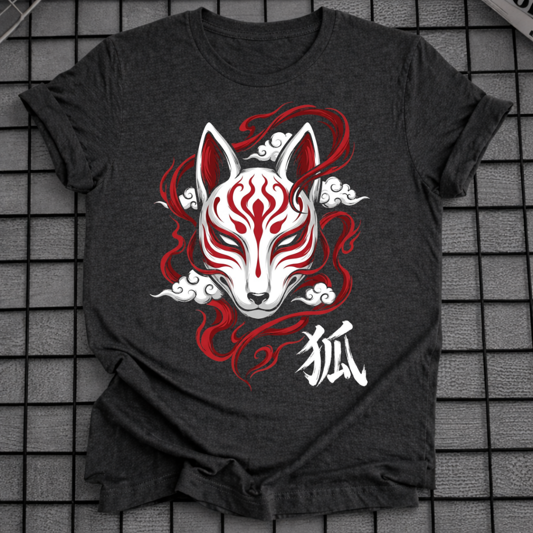 JAPANESE KITSUNE FOX MASK T-SHIRT