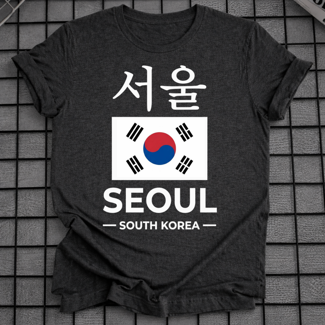 SEOUL SÜDKOREA FLAGGEN T-SHIRT