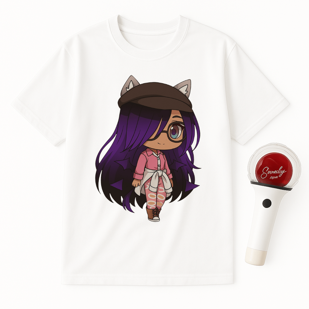PURPLE CHIBI GIRL T-SHIRT