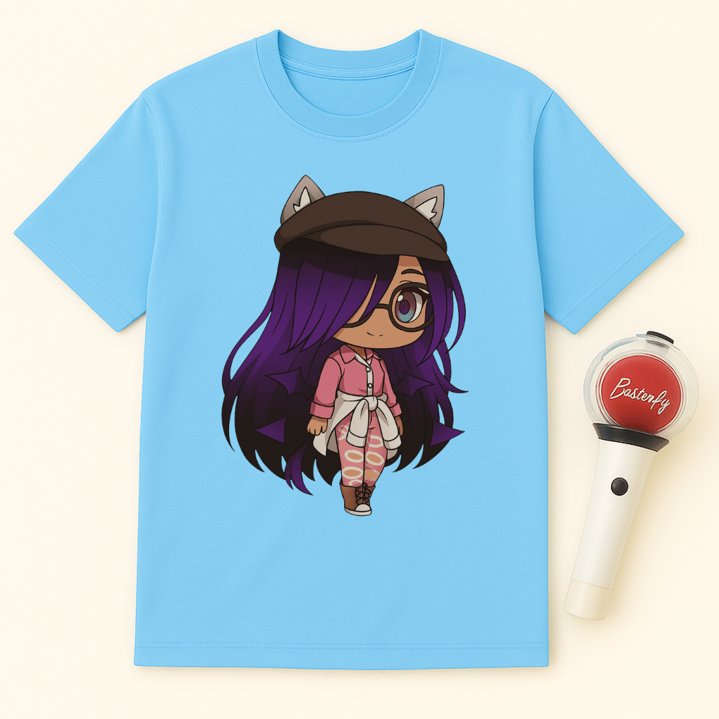 PURPLE CHIBI GIRL T-SHIRT