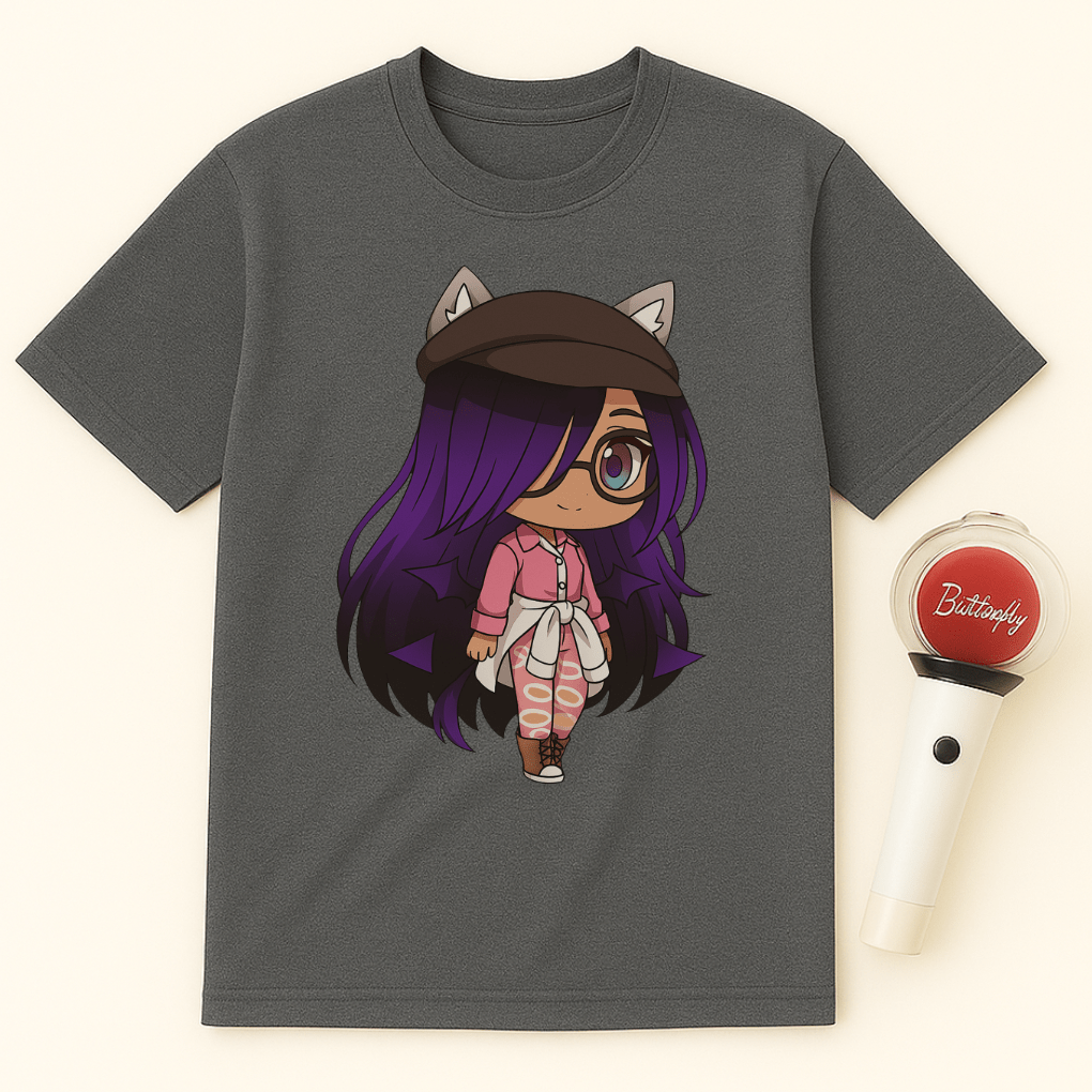 PURPLE CHIBI GIRL T-SHIRT