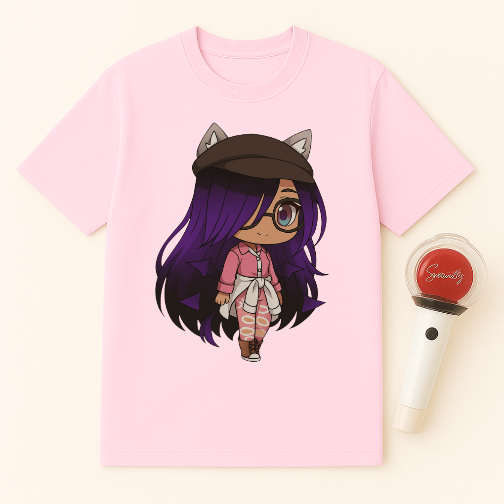 PURPLE CHIBI GIRL T-SHIRT