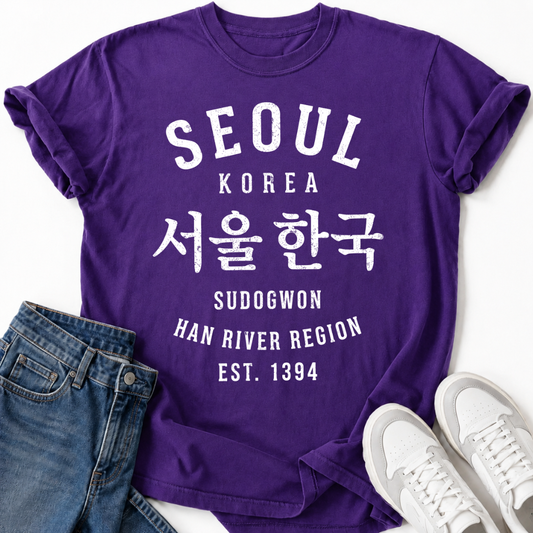 SEOUL KOREA CITY HANGUL T-SHIRT