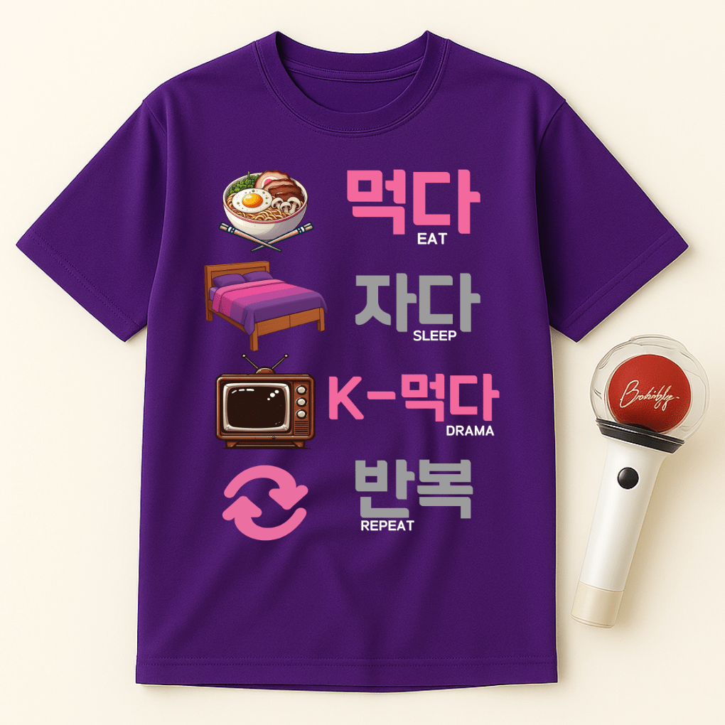 EAT SLEEP K-DRAMA REPEAT UNISEX T-SHIRT