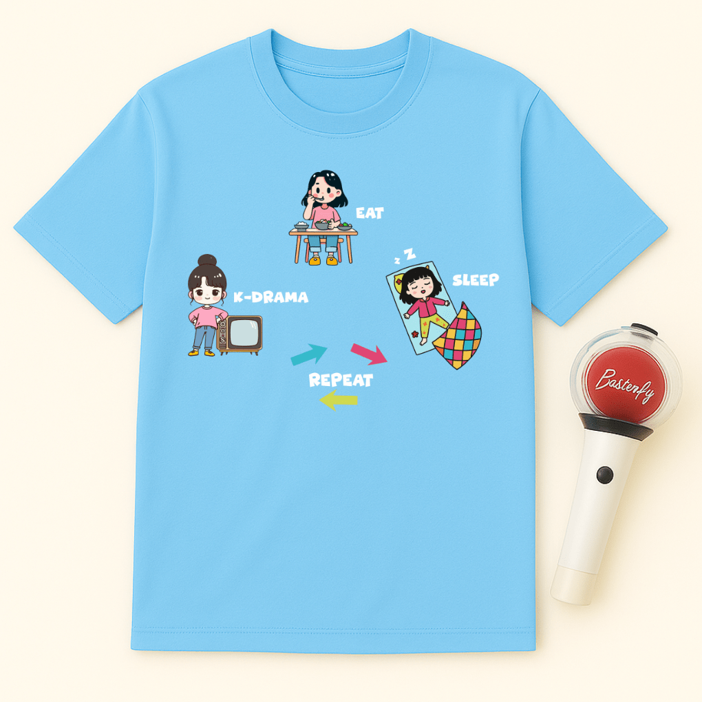 EAT SLEEP K-DRAMA REPEAT UNISEX T-SHIRT