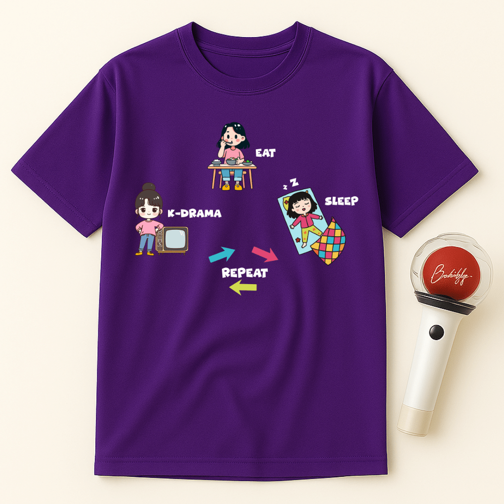 EAT SLEEP K-DRAMA REPEAT UNISEX T-SHIRT